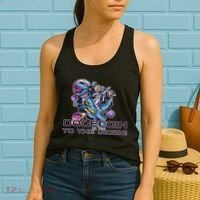 Dogecoin Crypto Currency Doge Dinosaur Women's Tank Top thumb 2