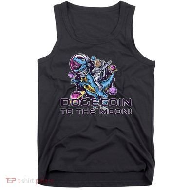 Dogecoin Crypto Currency Doge Dinosaur Tank Top