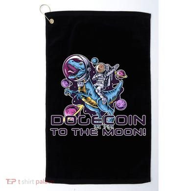 Dogecoin Crypto Currency Doge Dinosaur Golf Towel
