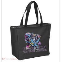 Dogecoin Crypto Currency Doge Dinosaur Tote Bag thumb 2