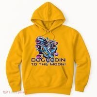 Dogecoin Crypto Currency Doge Dinosaur Hoodie thumb 0