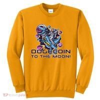 Dogecoin Crypto Currency Doge Dinosaur Sweatshirt thumb 0