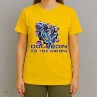 Dogecoin Crypto Currency Doge Dinosaur T-Shirt thumb 4