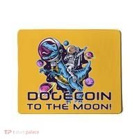 Dogecoin Crypto Currency Doge Dinosaur Mousepad thumb 0