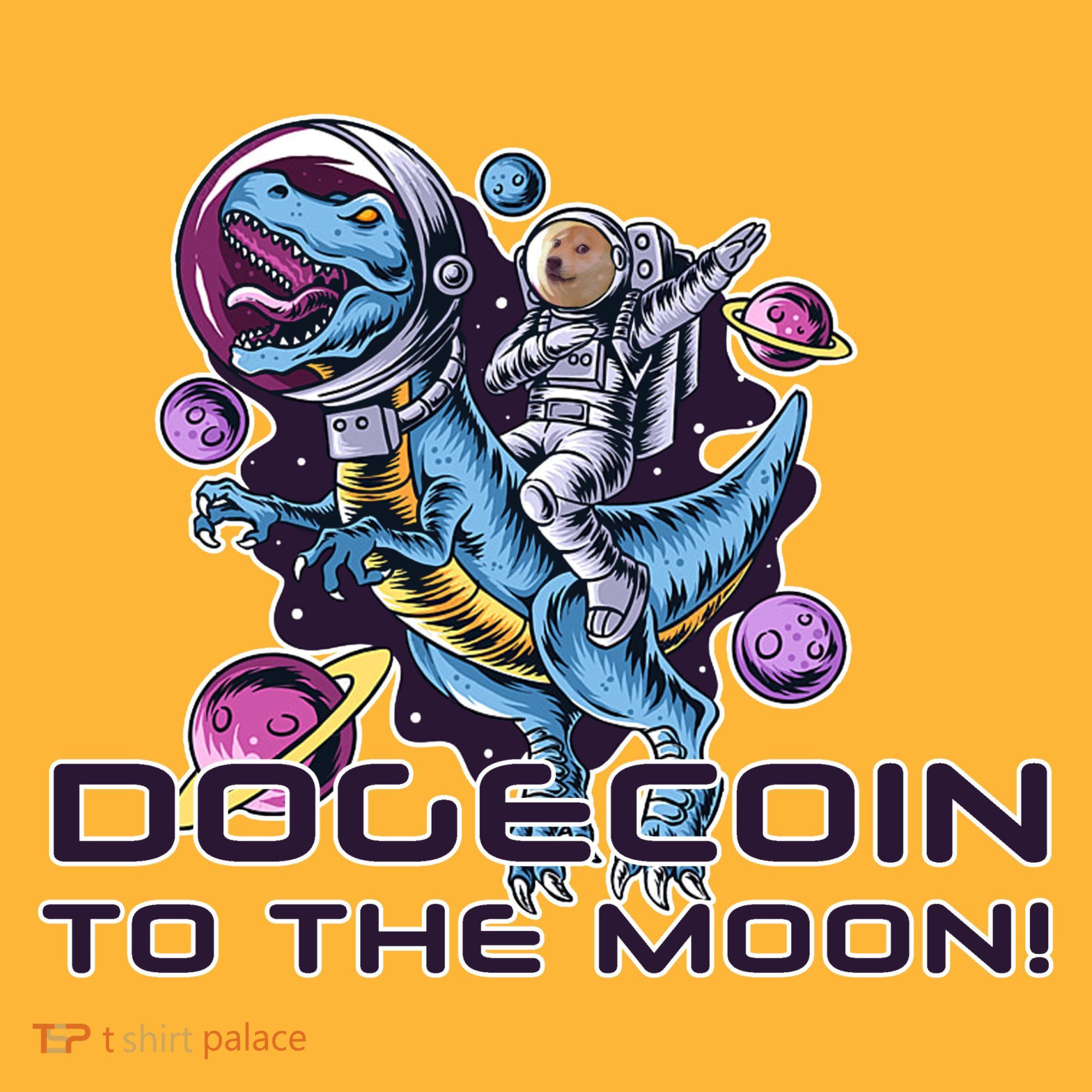 Dogecoin Crypto Currency Doge Dinosaur Hat