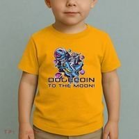Dogecoin Crypto Currency Doge Dinosaur Toddler T-Shirt thumb 2