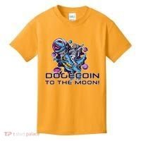 Dogecoin Crypto Currency Doge Dinosaur Kids T-Shirt thumb 0