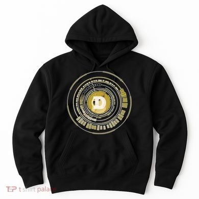 Dogecoin Cryptocurrency Crypto Gold Logo Hoodie
