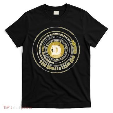 Dogecoin Cryptocurrency Crypto Gold Logo T-Shirt