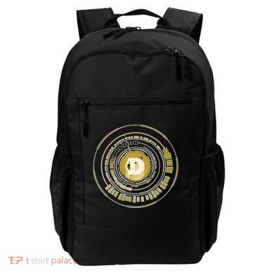 Dogecoin Cryptocurrency Crypto Gold Logo Backpack