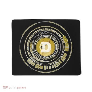 Dogecoin Cryptocurrency Crypto Gold Logo Mousepad