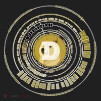 Dogecoin Cryptocurrency Crypto Gold Logo Hat thumb 2