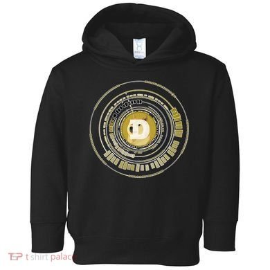 Dogecoin Cryptocurrency Crypto Gold Logo Toddler Hoodie