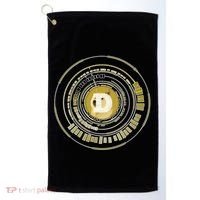Dogecoin Cryptocurrency Crypto Gold Logo Golf Towel thumb 0