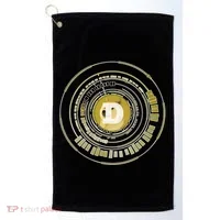Dogecoin Cryptocurrency Crypto Gold Logo Golf Towel thumb 0