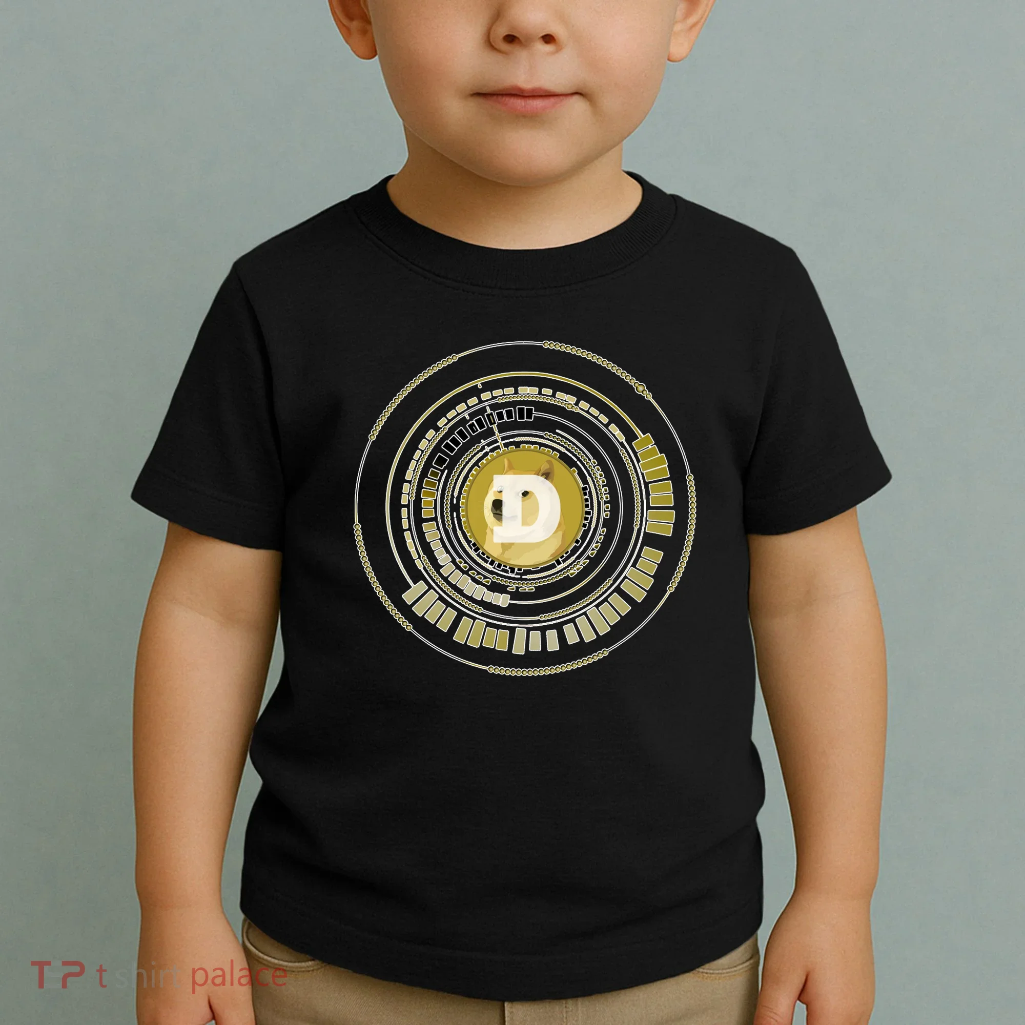 Dogecoin Cryptocurrency Crypto Gold Logo Toddler T-Shirt