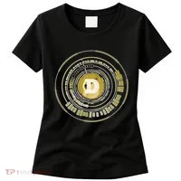 Dogecoin Cryptocurrency Crypto Gold Logo Women's T-Shirt thumb 0