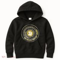 Dogecoin Cryptocurrency Crypto Gold Logo Kids Hoodie thumb 0