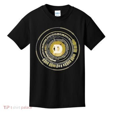 Dogecoin Cryptocurrency Crypto Gold Logo Kids T-Shirt