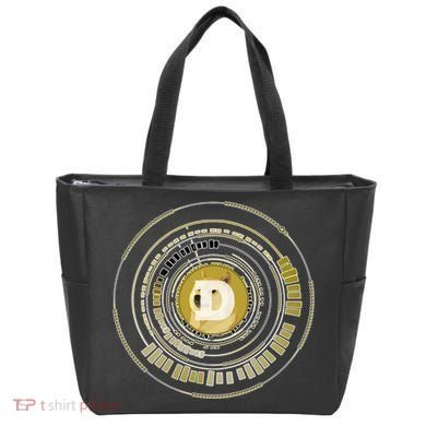 Dogecoin Cryptocurrency Crypto Gold Logo Tote Bag