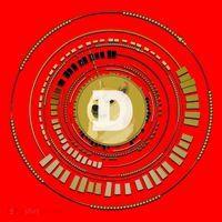Dogecoin Cryptocurrency Crypto Gold Logo Santa Hat thumb 1