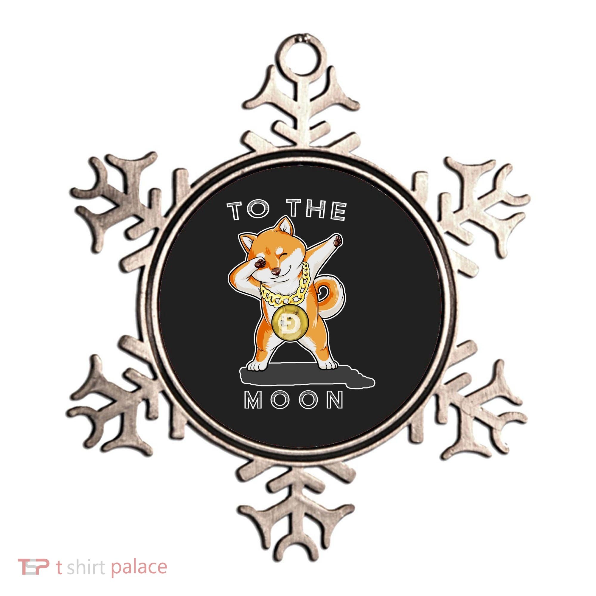 Dogecoin Dab To The Moon Ornament