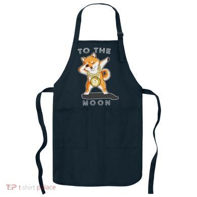 Dogecoin Dab To The Moon Apron