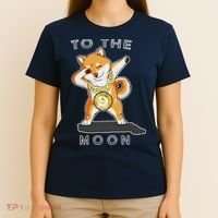 Dogecoin Dab To The Moon T-Shirt thumb 4