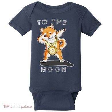 Dogecoin Dab To The Moon Baby Bodysuit