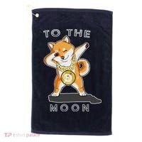 Dogecoin Dab To The Moon Golf Towel thumb 0