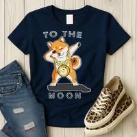 Dogecoin Dab To The Moon Women's T-Shirt thumb 3