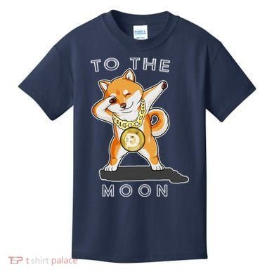 Dogecoin Dab To The Moon Kids T-Shirt