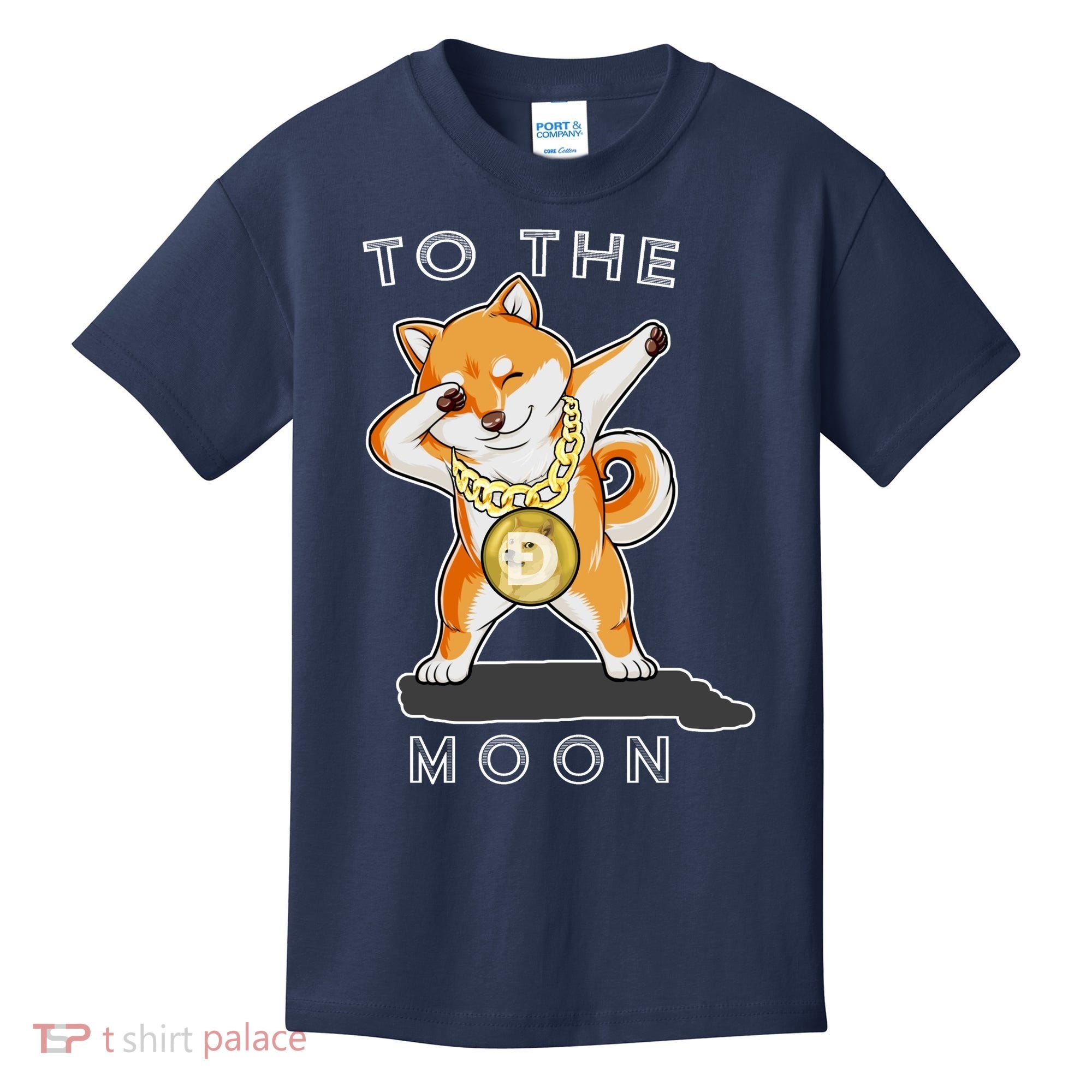 Dogecoin Dab To The Moon Kids T-Shirt