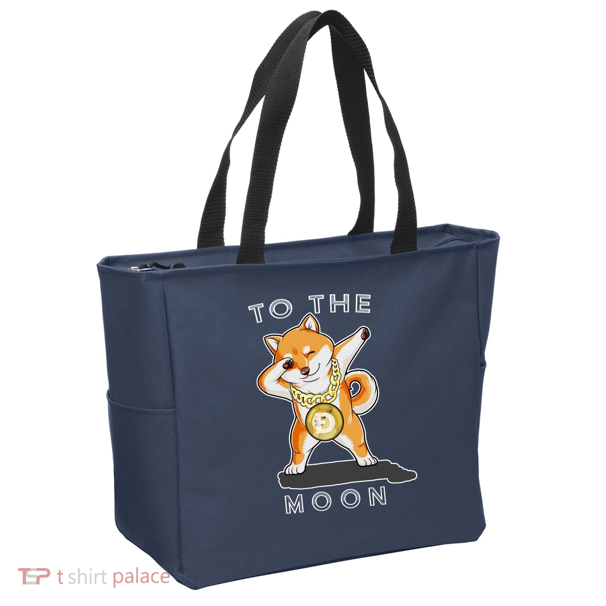 Dogecoin Dab To The Moon Tote Bag