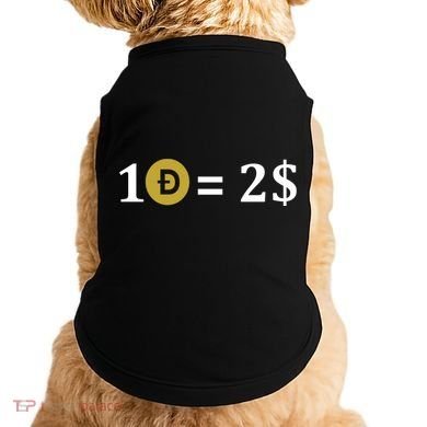 Dogecoin Equal 2 Dollars Doge Crypto Currency  Doggie Tank