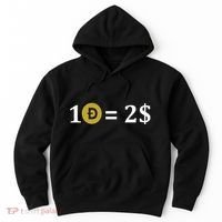 Dogecoin Equal 2 Dollars Doge Crypto Currency  Hoodie thumb 0