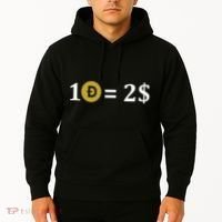 Dogecoin Equal 2 Dollars Doge Crypto Currency  Hoodie thumb 2