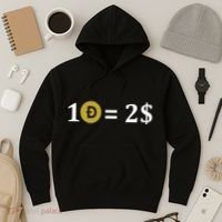 Dogecoin Equal 2 Dollars Doge Crypto Currency  Hoodie thumb 3