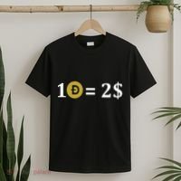 Dogecoin Equal 2 Dollars Doge Crypto Currency  T-Shirt thumb 2