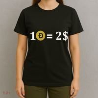 Dogecoin Equal 2 Dollars Doge Crypto Currency  T-Shirt thumb 4