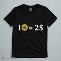 Dogecoin Equal 2 Dollars Doge Crypto Currency  T-Shirt thumb 5