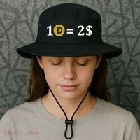 Dogecoin Equal 2 Dollars Doge Crypto Currency  Bucket Hat thumb 3