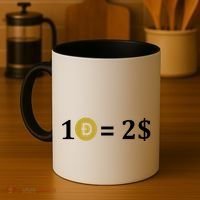 Dogecoin Equal 2 Dollars Doge Crypto Currency  Coffee Mug thumb 4