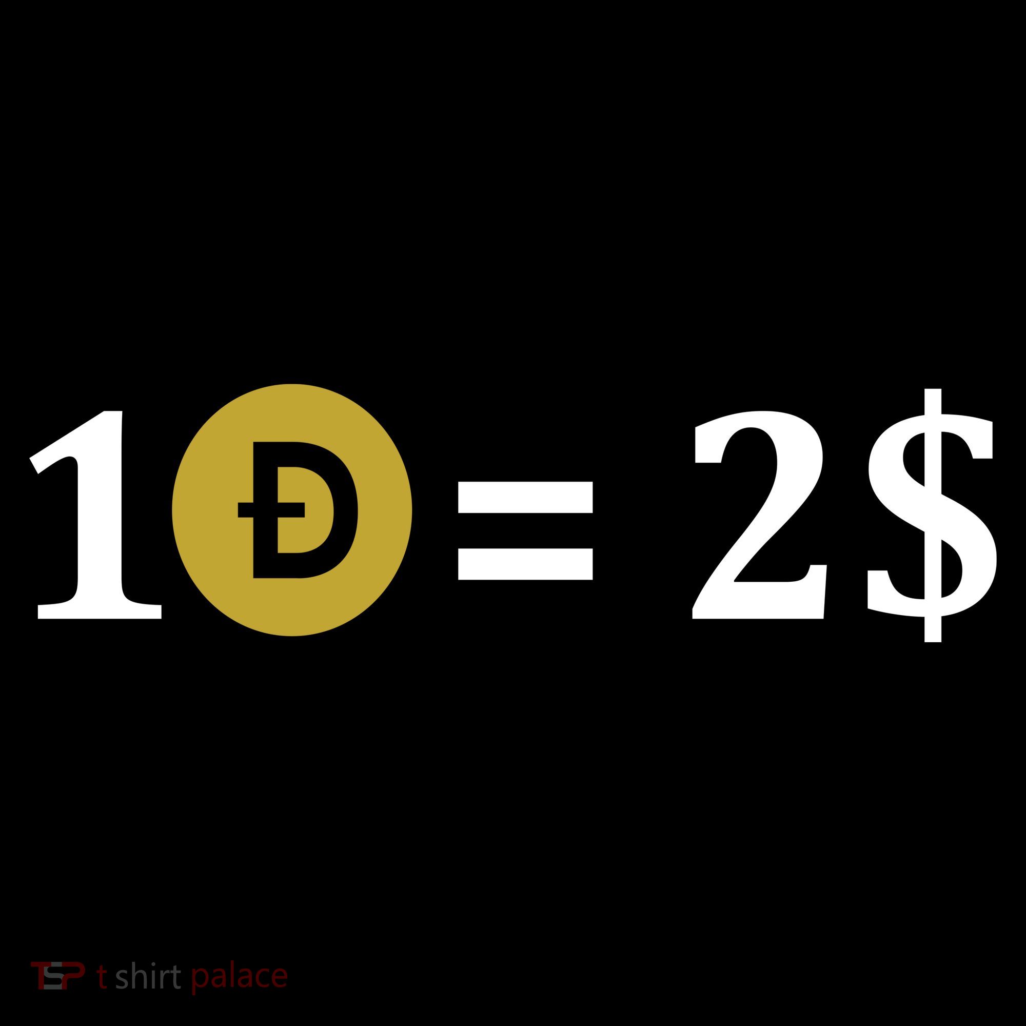 Dogecoin Equal 2 Dollars Doge Crypto Currency  Ornament