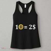 Dogecoin Equal 2 Dollars Doge Crypto Currency  Women's Tank Top thumb 3