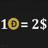 Dogecoin Equal 2 Dollars Doge Crypto Currency  Toddler Hoodie thumb 2