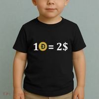 Dogecoin Equal 2 Dollars Doge Crypto Currency  Toddler T-Shirt thumb 2