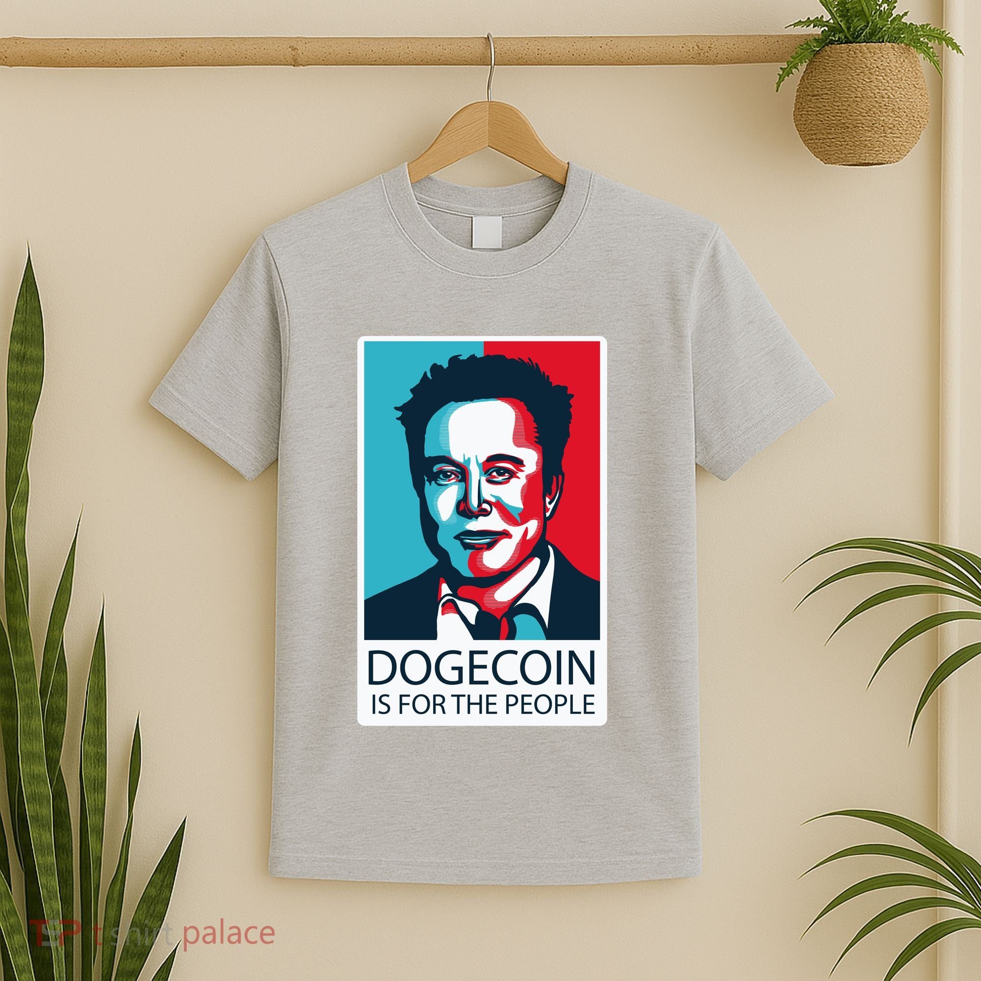 Dogecoin Is For The People Elon Musk T-Shirt