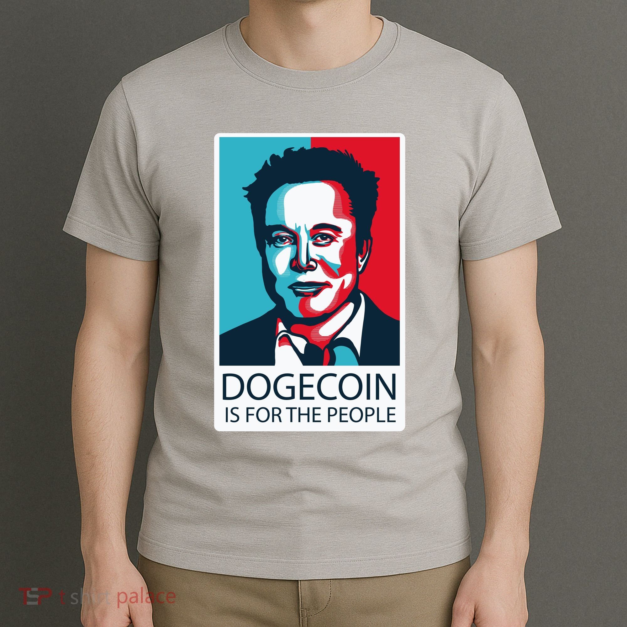 Dogecoin Is For The People Elon Musk T-Shirt