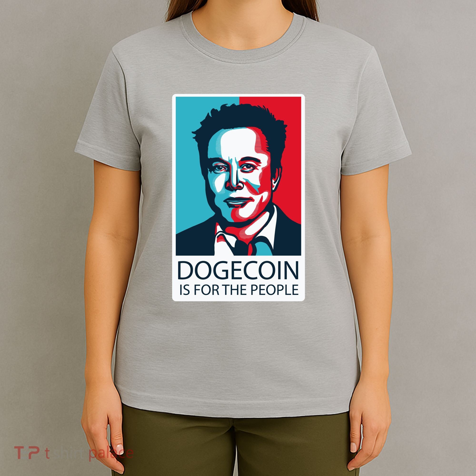 Dogecoin Is For The People Elon Musk T-Shirt